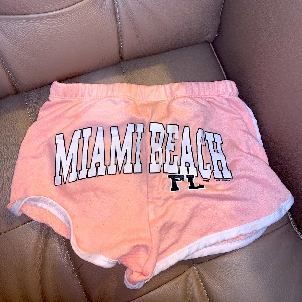 Pink Miami Beach booty shorts size S